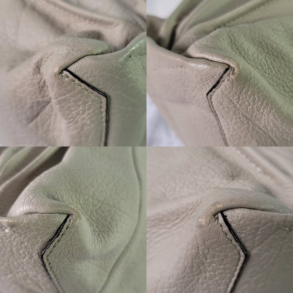 BE_GE COUTURE Korea Grey Two Way Pebbled Leather Bag - Picture 11 of 17